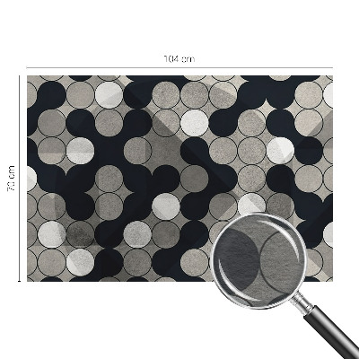 Fototapetas ant sienos su geometriniais apskritimais