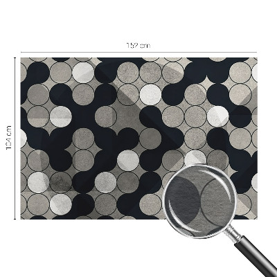 Fototapetas ant sienos su geometriniais apskritimais