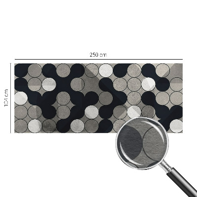 Fototapetas ant sienos su geometriniais apskritimais