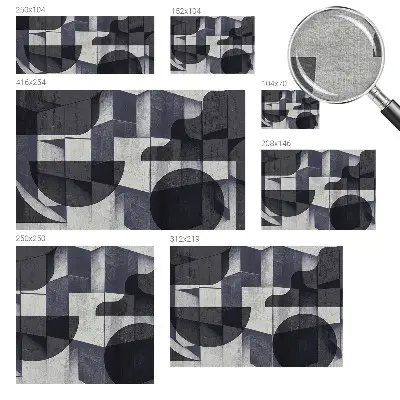 Fototapetas pagal užsakymą su geometrine simetrijos kompozicija