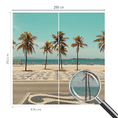 Plaunamas flizelininis fototapetas su Palmerio paplūdimiu