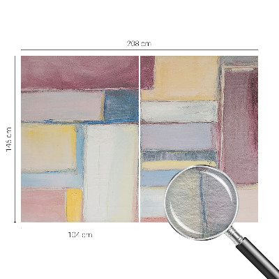 Dekoratyvinis fototapetas su geometriniu raštu