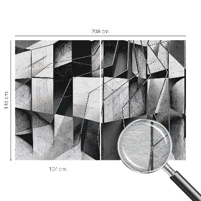 Sienų danga fototapetas su geometrine abstrakcija