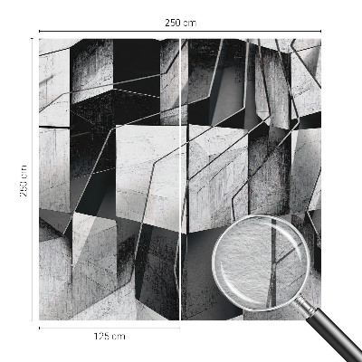 Sienų danga fototapetas su geometrine abstrakcija