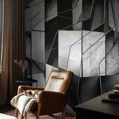 Sienų danga fototapetas su geometrine abstrakcija