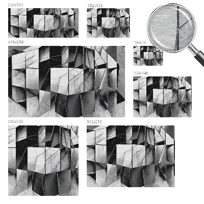 Sienų danga fototapetas su geometrine abstrakcija