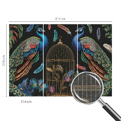 Dekoratyvinis fototapetas Egzotinės pūkelės