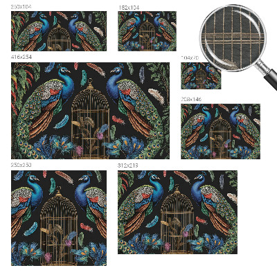 Dekoratyvinis fototapetas Egzotinės pūkelės