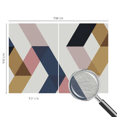 Aukštos kokybės fototapetas Spalvingas rombas