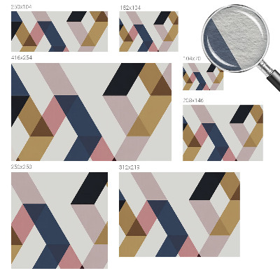 Aukštos kokybės fototapetas Spalvingas rombas