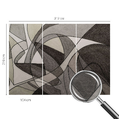 Stilingas fototapetas su geometrine abstrakcija