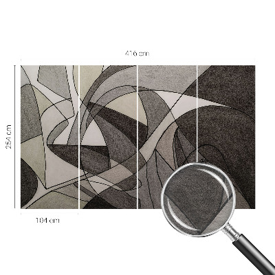 Stilingas fototapetas su geometrine abstrakcija