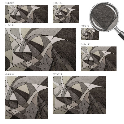 Stilingas fototapetas su geometrine abstrakcija