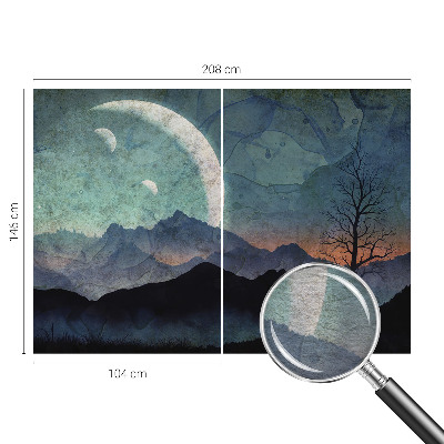 Plaunamas flizelininis fototapetas Natlandskab