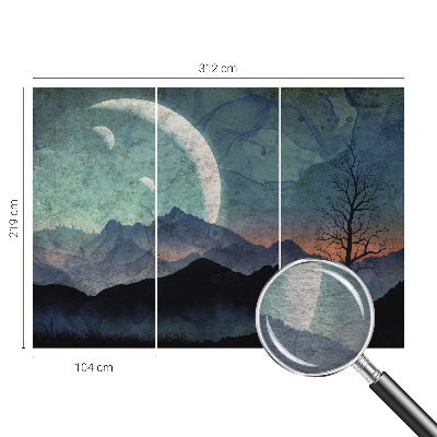 Plaunamas flizelininis fototapetas Natlandskab