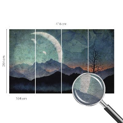 Plaunamas flizelininis fototapetas Natlandskab