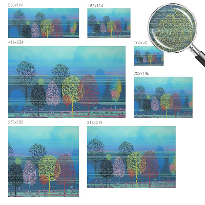 Sienų danga fototapetas Spalvinga harmonika