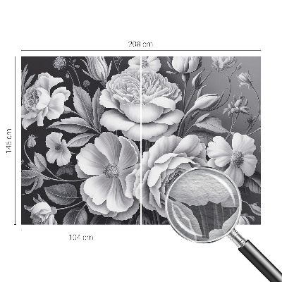 Stilingas fototapetas Grå bloomster