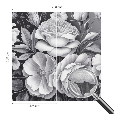 Stilingas fototapetas su „Grå Bloomster“ raštu