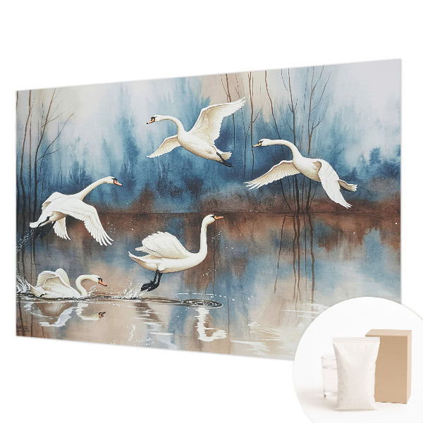 Plaunamas flizelininis fototapetas Fugle i flugt