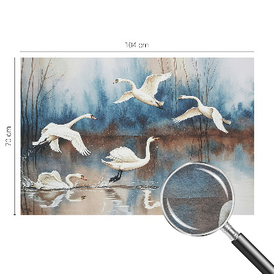 Plaunamas flizelininis fototapetas Fugle i flugt