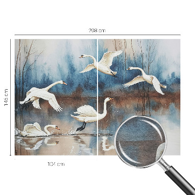 Plaunamas flizelininis fototapetas Fugle i flugt