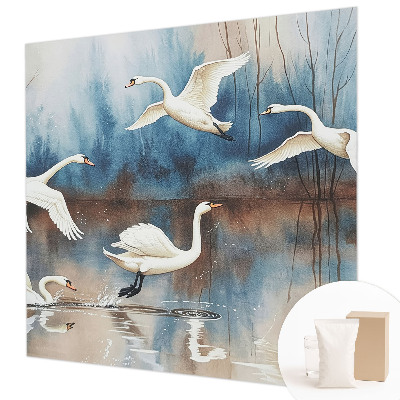 Plaunamas flizelininis fototapetas Fugle i flugt