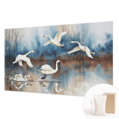 Plaunamas flizelininis fototapetas Fugle i flugt