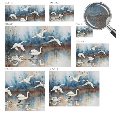 Plaunamas flizelininis fototapetas Fugle i flugt