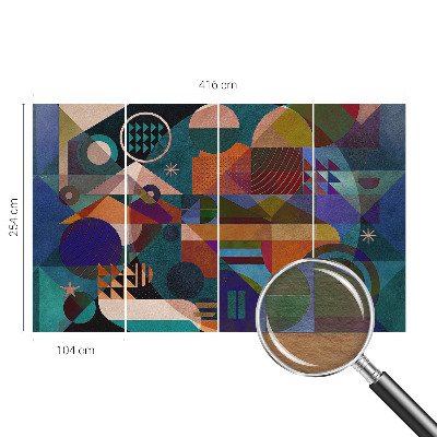 Fototapetas pagal užsakymą su geometrinio meno motyvu
