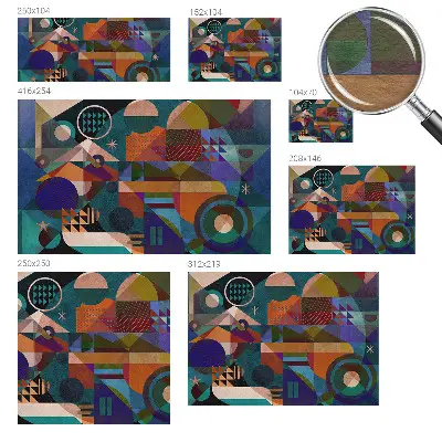 Fototapetas pagal užsakymą su geometrinio meno motyvu