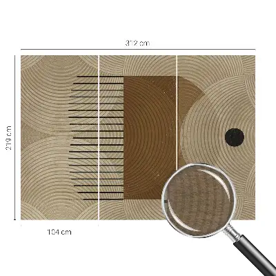 Aukštos kokybės fototapetas su „Harmonijos geometrija“ motyvu