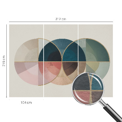 Plaunamas flizelininis fototapetas su geometriniu elegancijos raštu