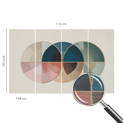 Plaunamas flizelininis fototapetas su geometriniu elegancijos raštu