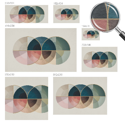Plaunamas flizelininis fototapetas su geometriniu elegancijos raštu
