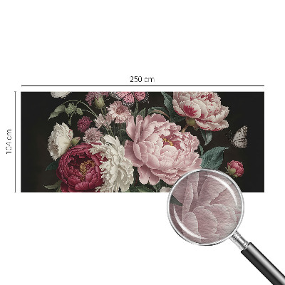 Modernus fototapetas Pæoner og sommerfugle