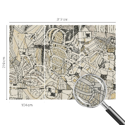 Stilingas fototapetas Geometrinė abstrakcija