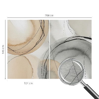 Aukštos kokybės fototapetas su geometrinės harmonikos motyvu