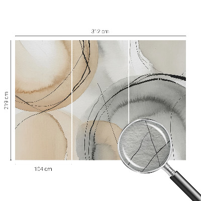 Aukštos kokybės fototapetas su geometrinės harmonikos motyvu