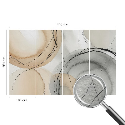 Aukštos kokybės fototapetas su geometrinės harmonikos motyvu