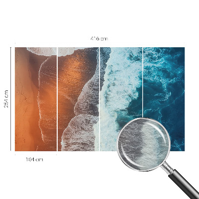 Modernus fototapetas marino simbiozė kaip dizainas sienai
