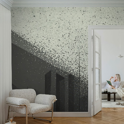 Dekoratyvinis fototapetas su bigeometrijos raštu