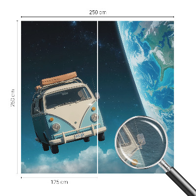Aukštos kokybės fototapetas su raudonu keliautojo motyvu