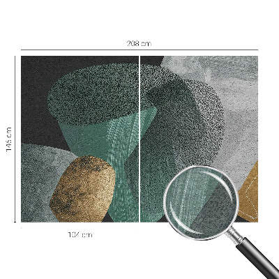Sienų danga fototapetas su abstrakčios geometrinės kompozicijos motyvu