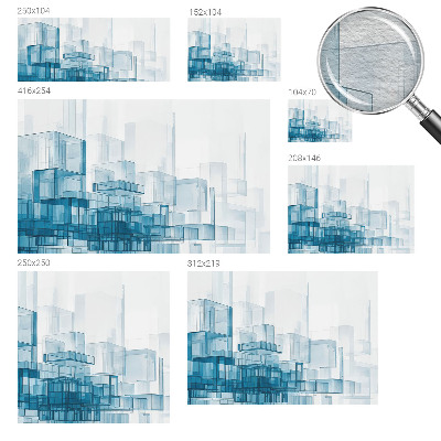 Modernus fototapetas Bendrieji reikšmingi terningeriai