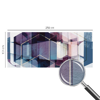 Fototapetas ant sienos su geometriniais brėžiniais