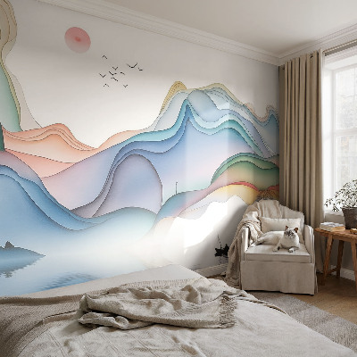 Plaunamas flizelininis fototapetas Drømmelandskab