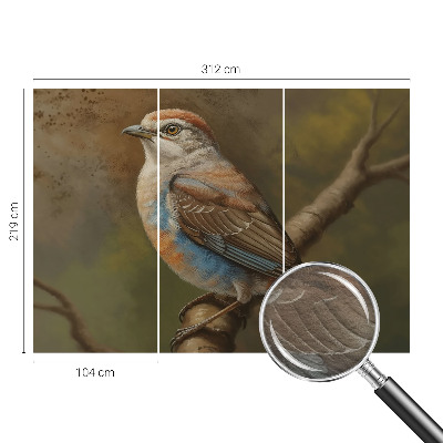 Fototapetas miegamajam Fugleportræt