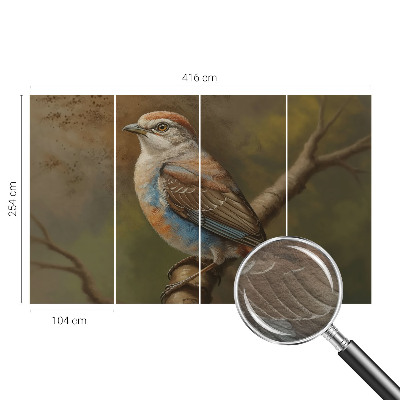 Fototapetas miegamajam Fugleportræt