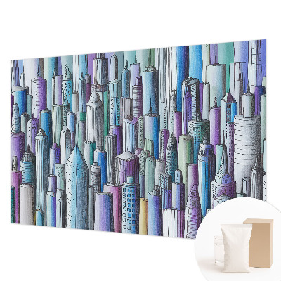Aukštos kokybės fototapetas Byens dangoraižiai